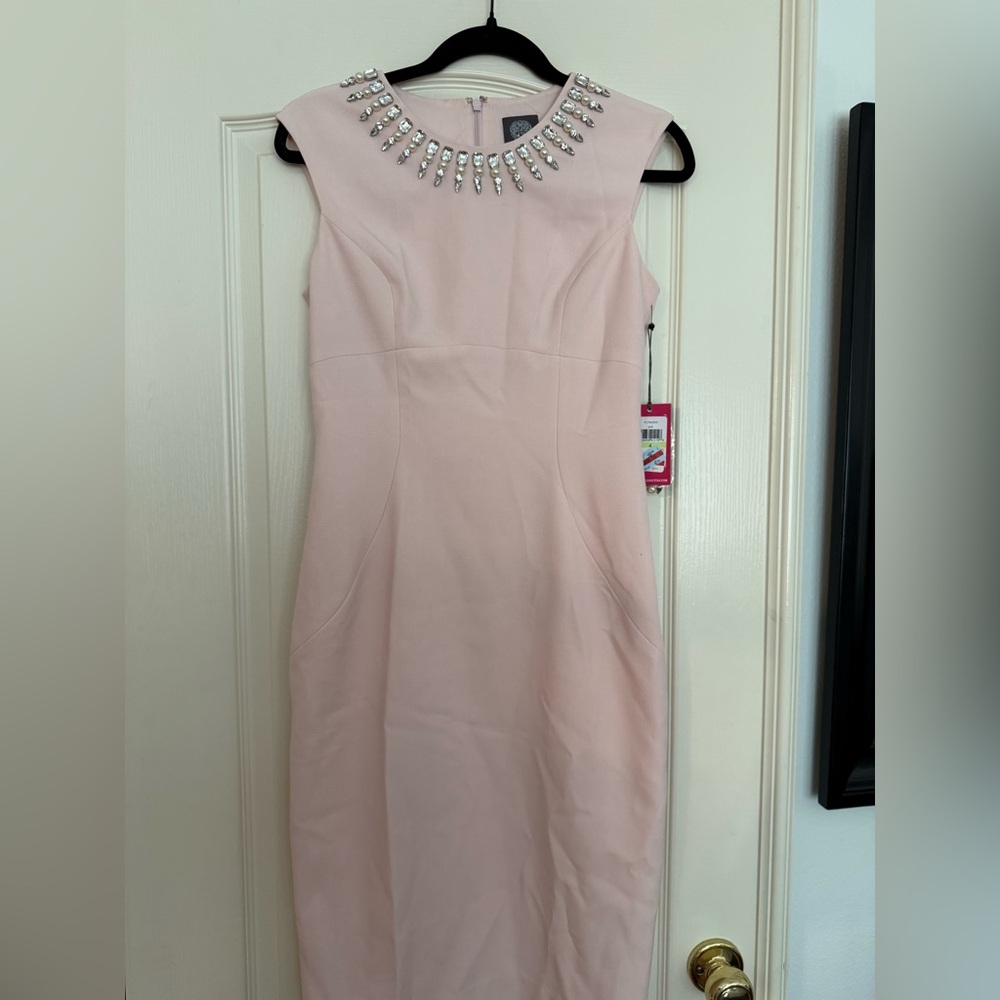 Vince Camuto pink cocktail dress size 4